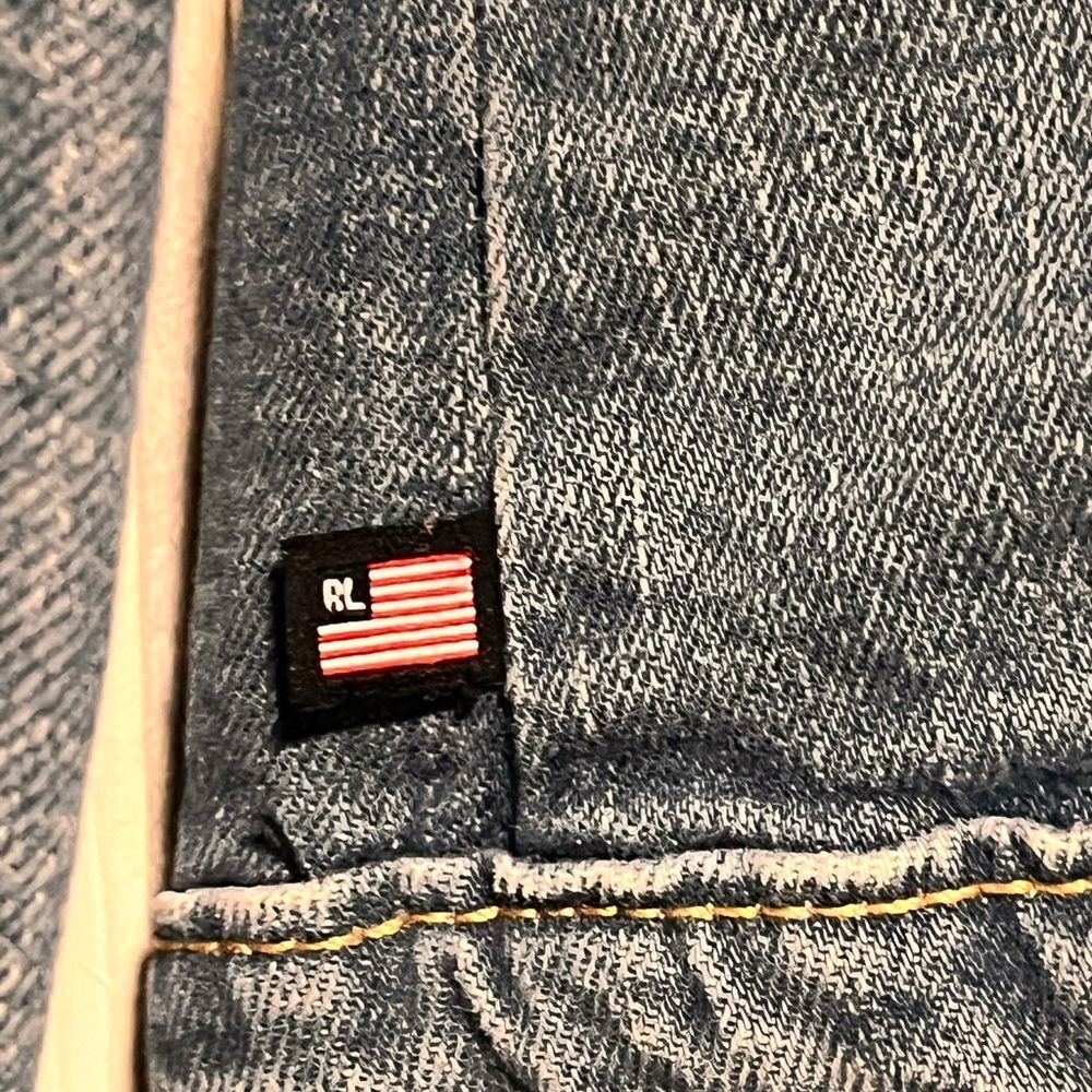 Ralph Lauren Women’s Jean Jacket Stretch Natalie Large - Picture 9 of 10